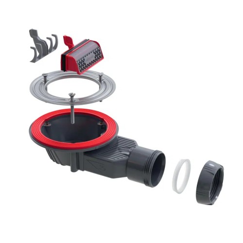 SCHEDPOL Schedline Collection Syfon brodzikowy SUPERSLIM bez grzybka poziomy średnica 90 mm SDBD40WP