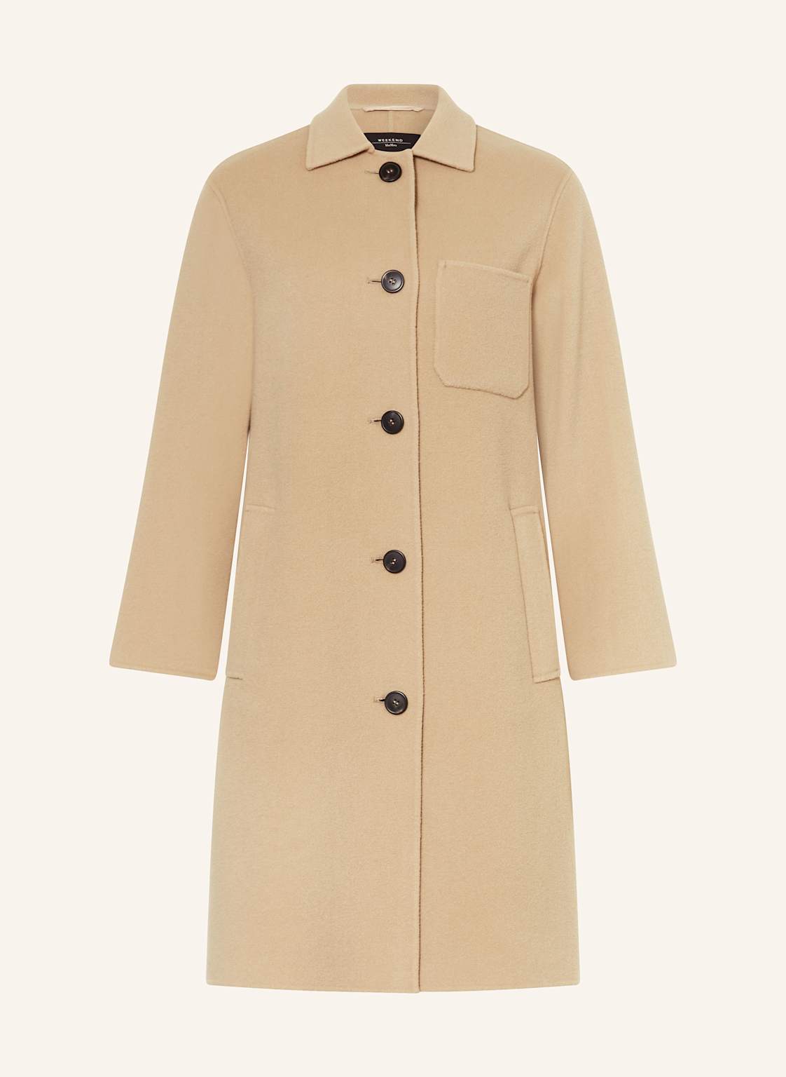 Weekend Max Mara Płaszcz Wełniany Zenone beige