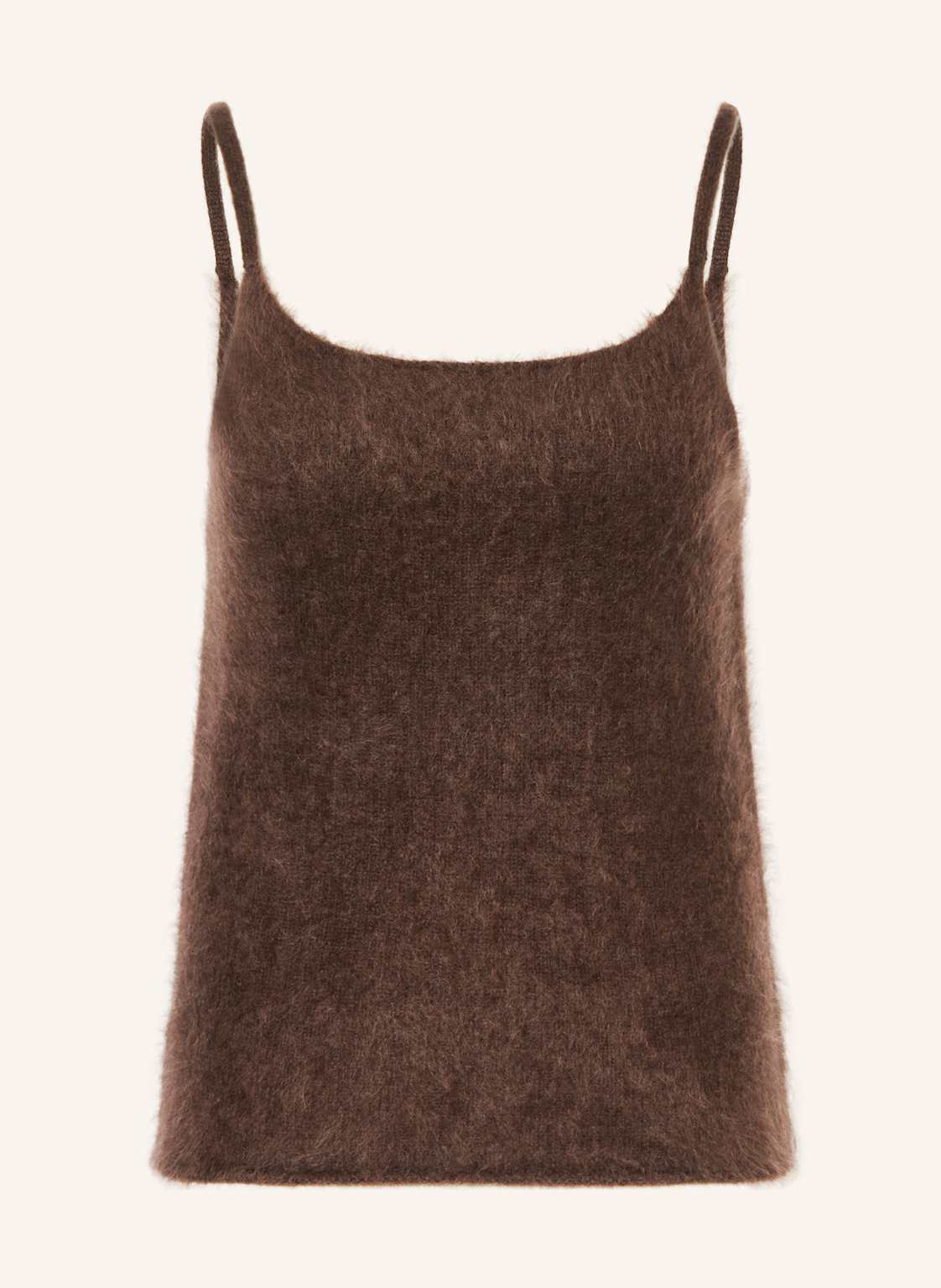 Soft Goat Top Z Dzianiny Z Kaszmiru braun