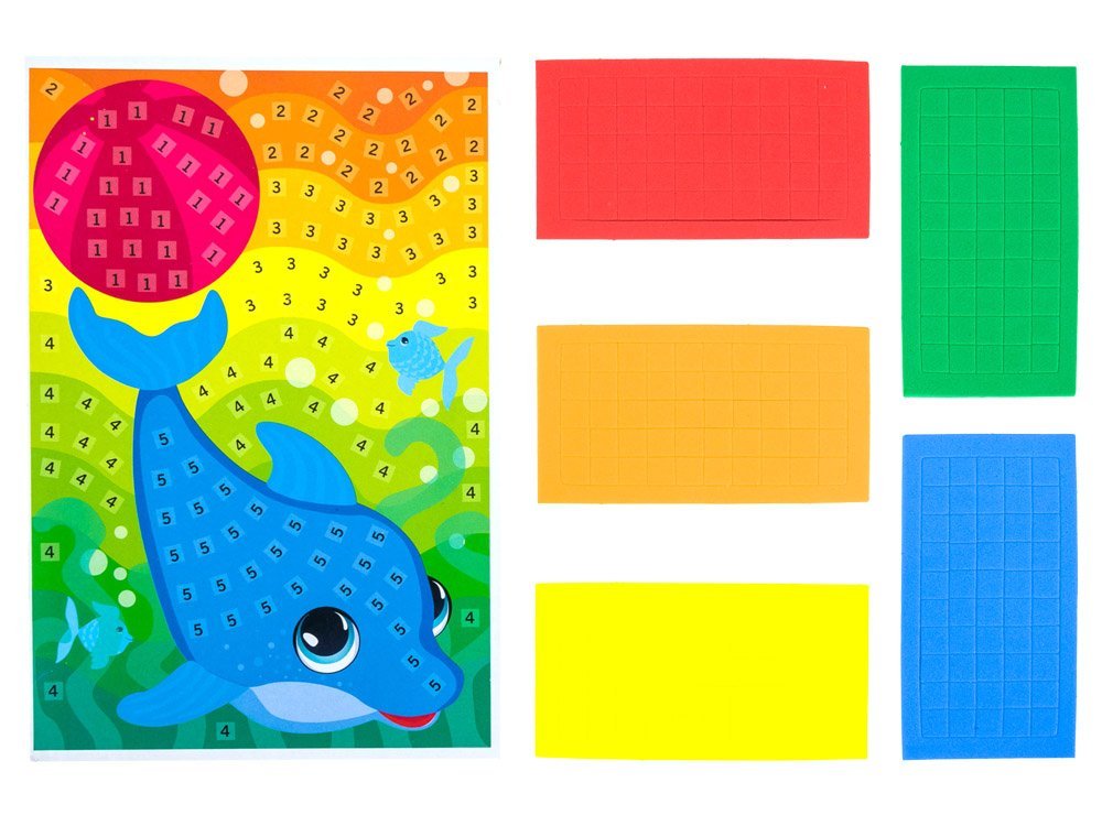 Kolorowa Wyklejanka Kreatywn Piankowa