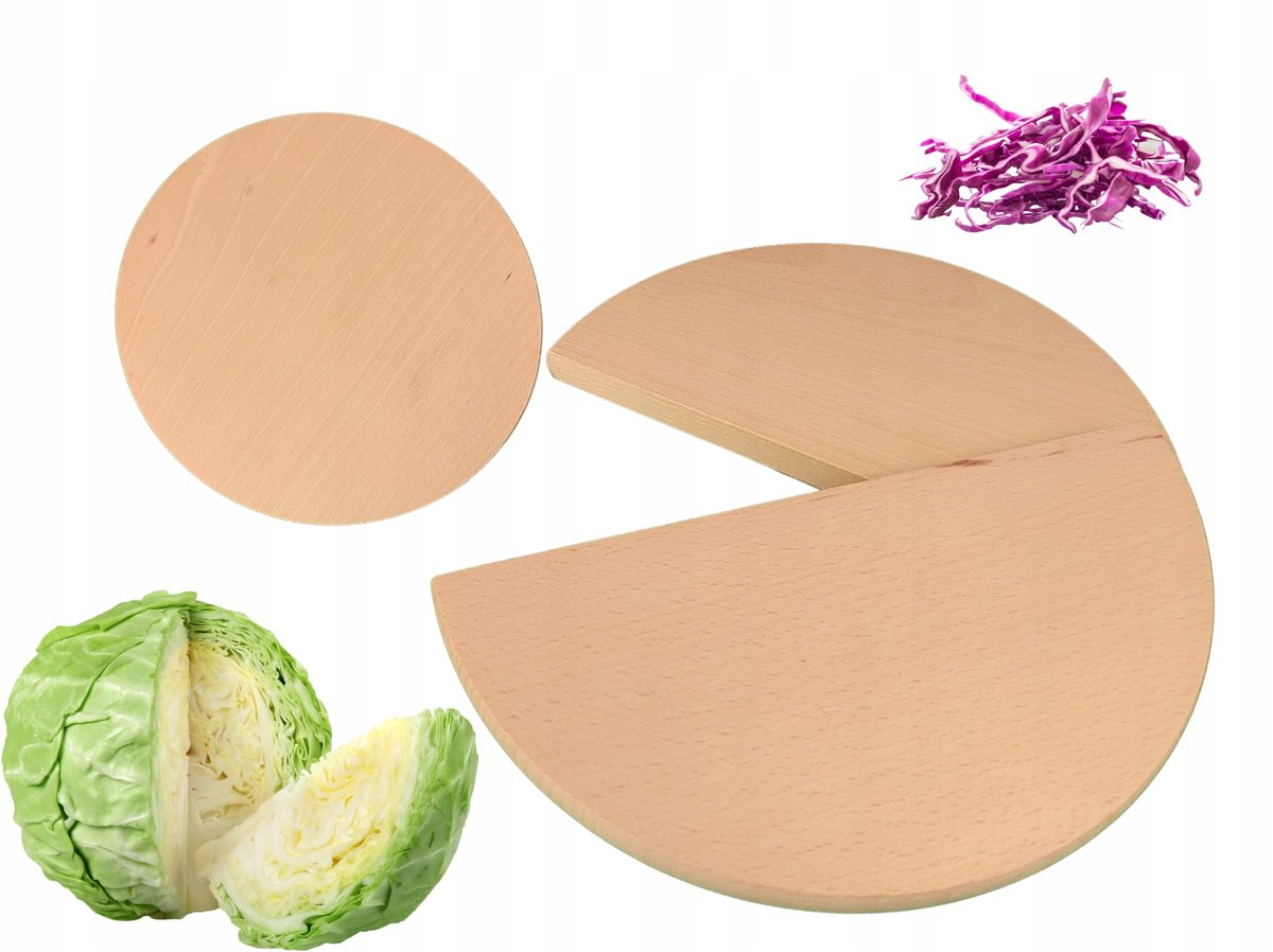 Komplet zestaw desek dociskowych kiszenia kapusty do beczki DREWNIANE 35/22