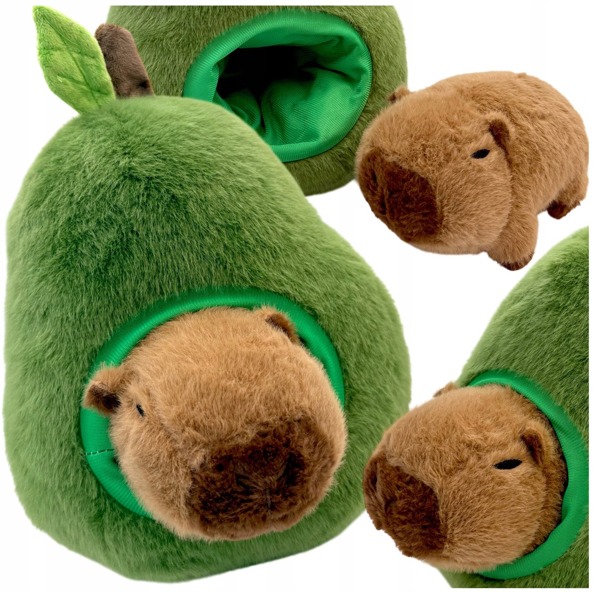 Kapibara w awokado pluszowa kapibara pluszak przytulanka pluszowe awokado