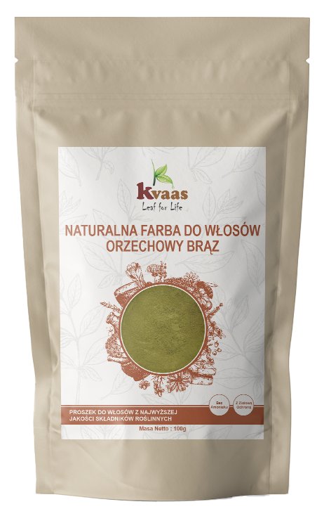 KVAAS NATURALNA FARBA HENNA ORZECHOWY BRĄZ 100g