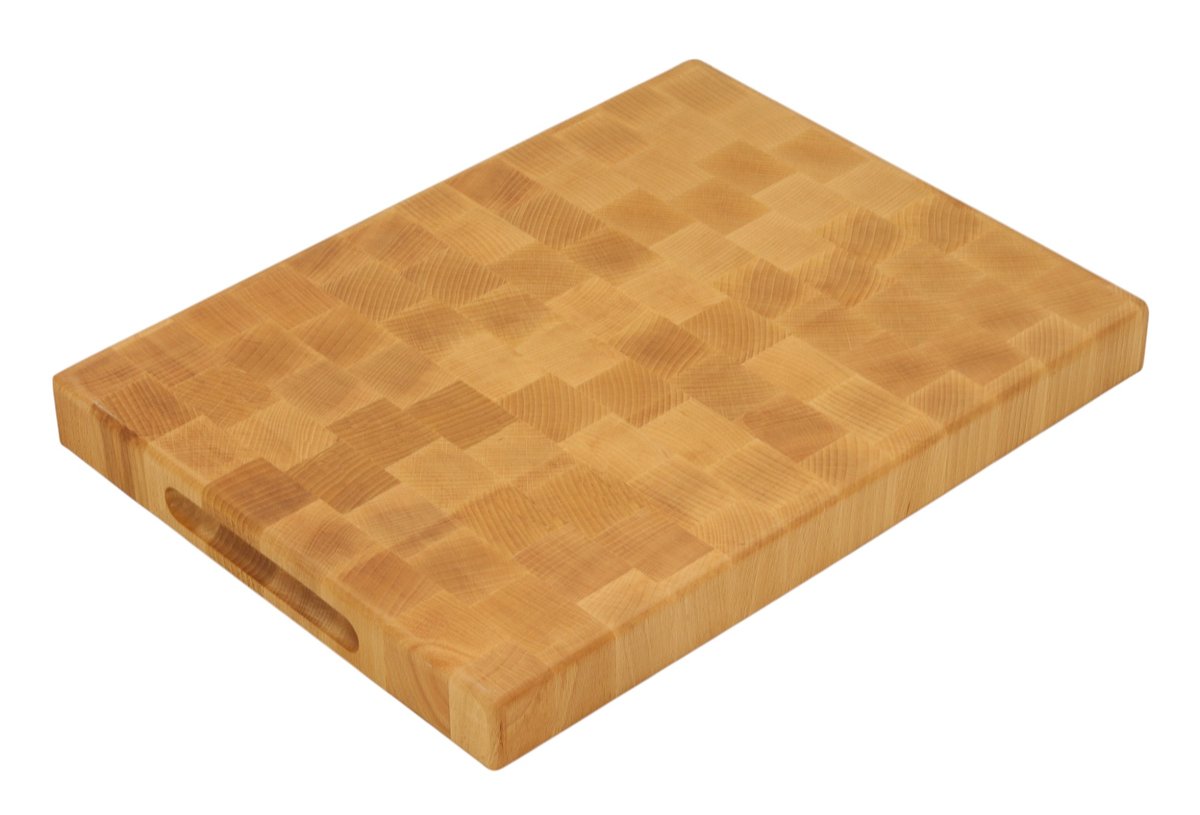 DESKA do krojenia END GRAIN SZTORCOWA BUKOWA olejowana 40x30x4 solidna BLOK