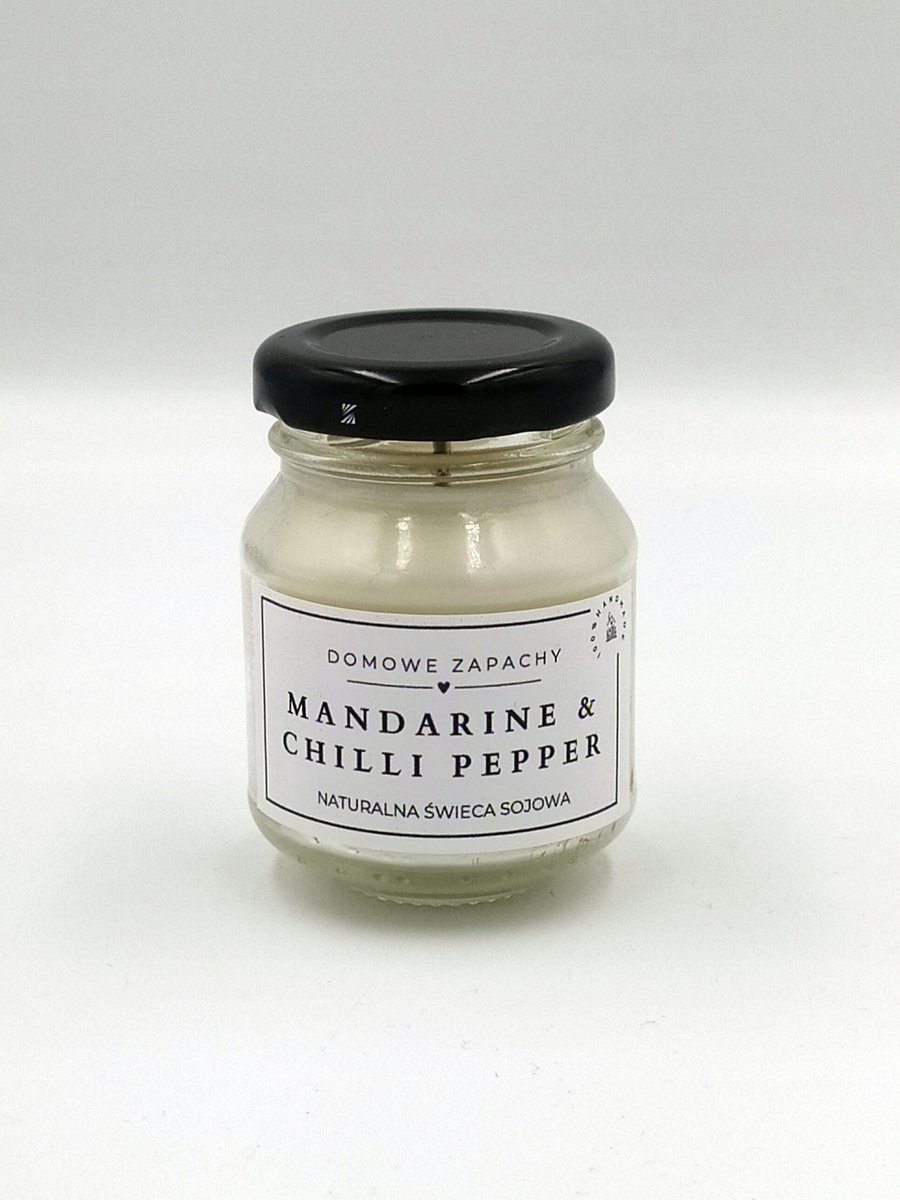Naturalna Świece Sojowa MANDARINE&CHILLI PEPPER 80 ml