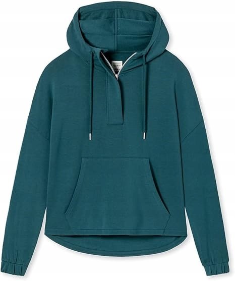 Bluza dresowa damska kangurka r.L kolor morski