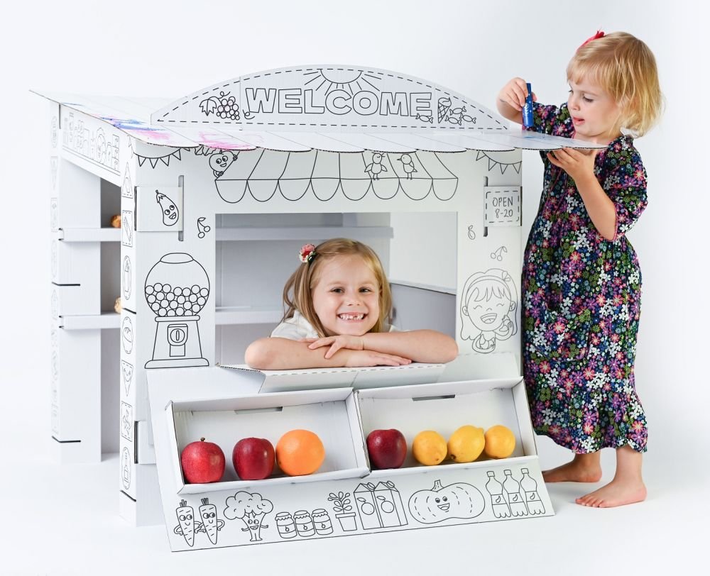 Stragan tekturowy do kolorowania