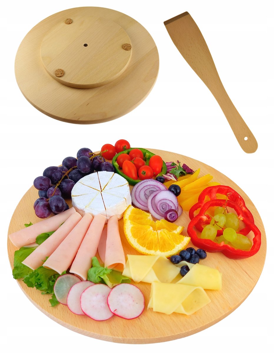 DUŻA DESKA OBROTOWA do pizzy sera 45 cm TACA PATERA TORT