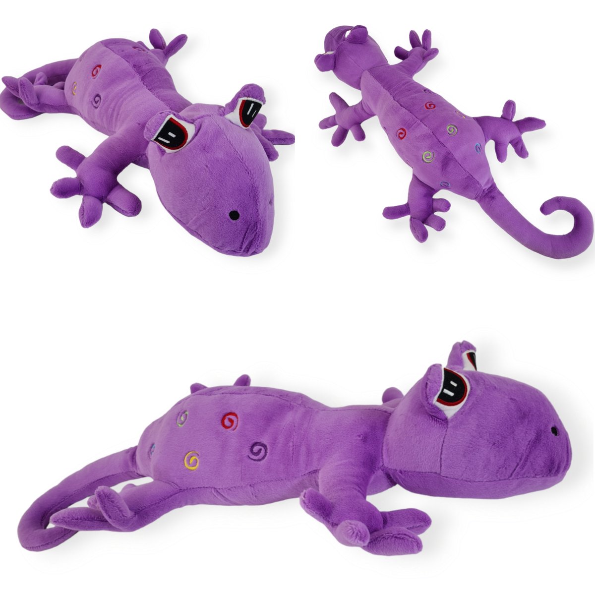 Miękka Piękna Jaszczurka pluszowa gekon poduszka 80 cm Fioletowa