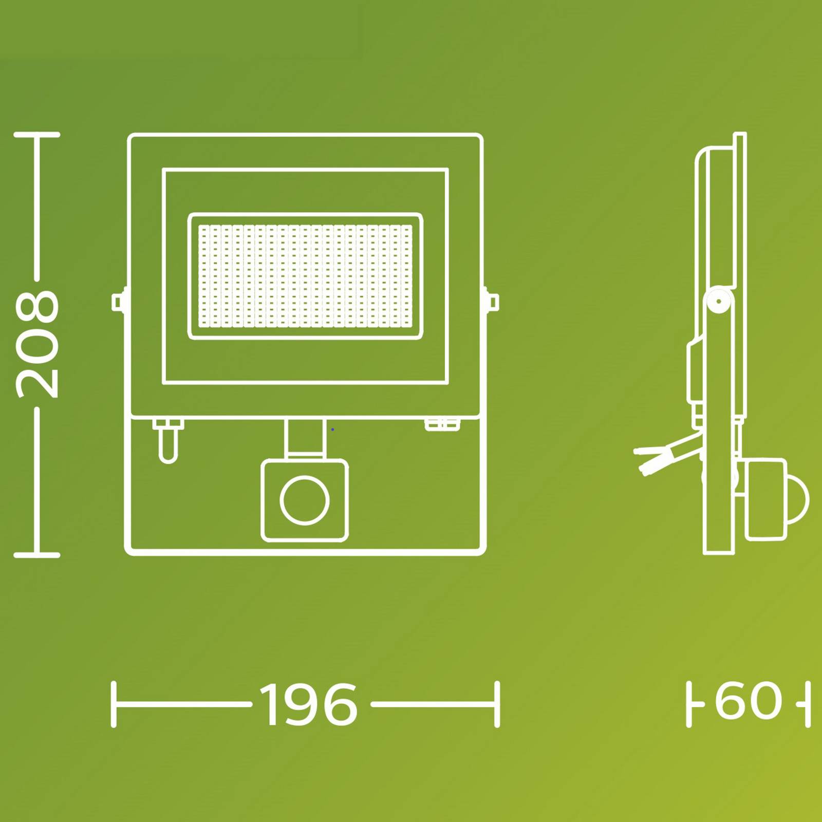 Philips Reflektor zewnętrzny LED Lois UE Sensor, 24 W, 5000 K IP65