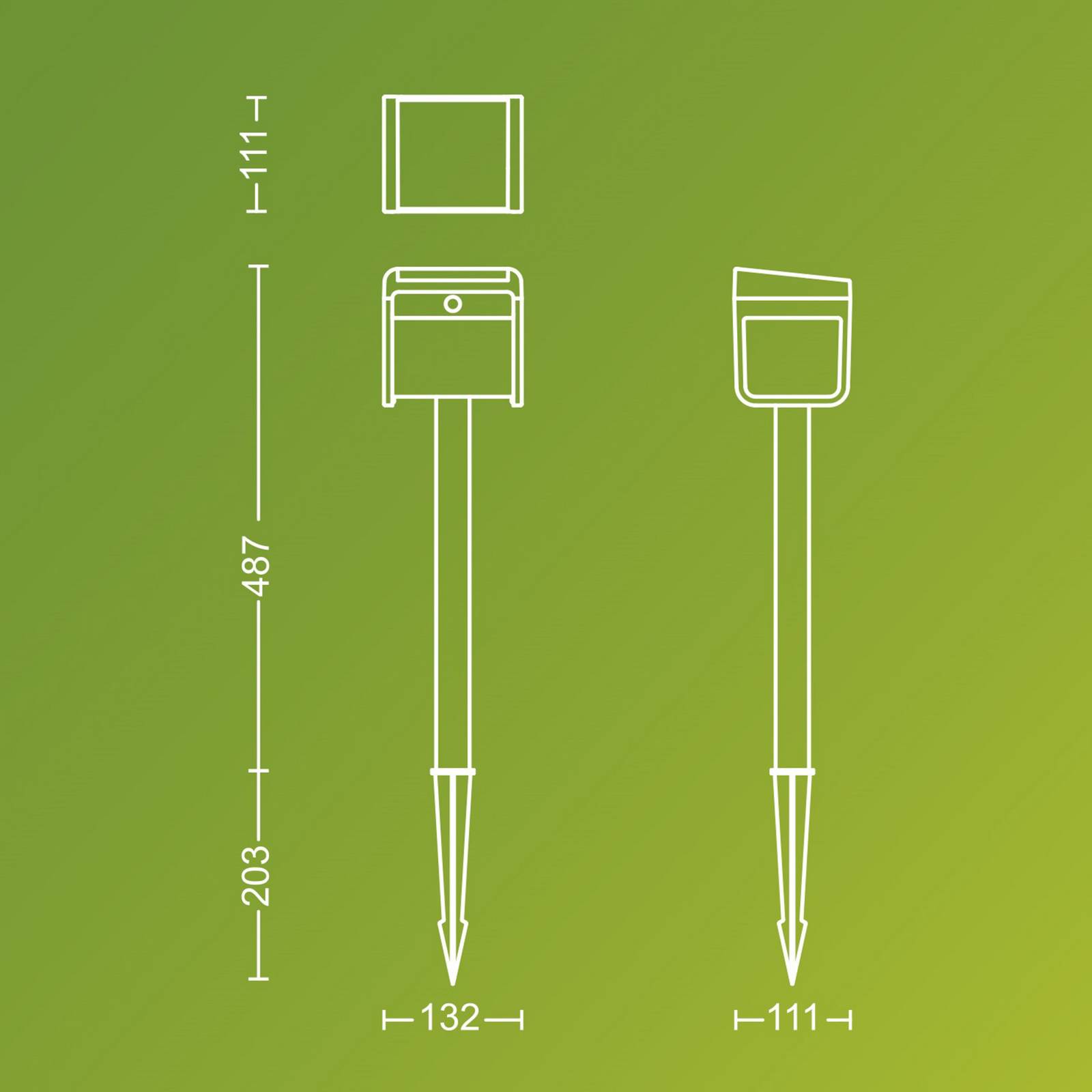Philips Lampa z grotem ziemnym LED Ezra UE, tworzywo sztuczne, IP44