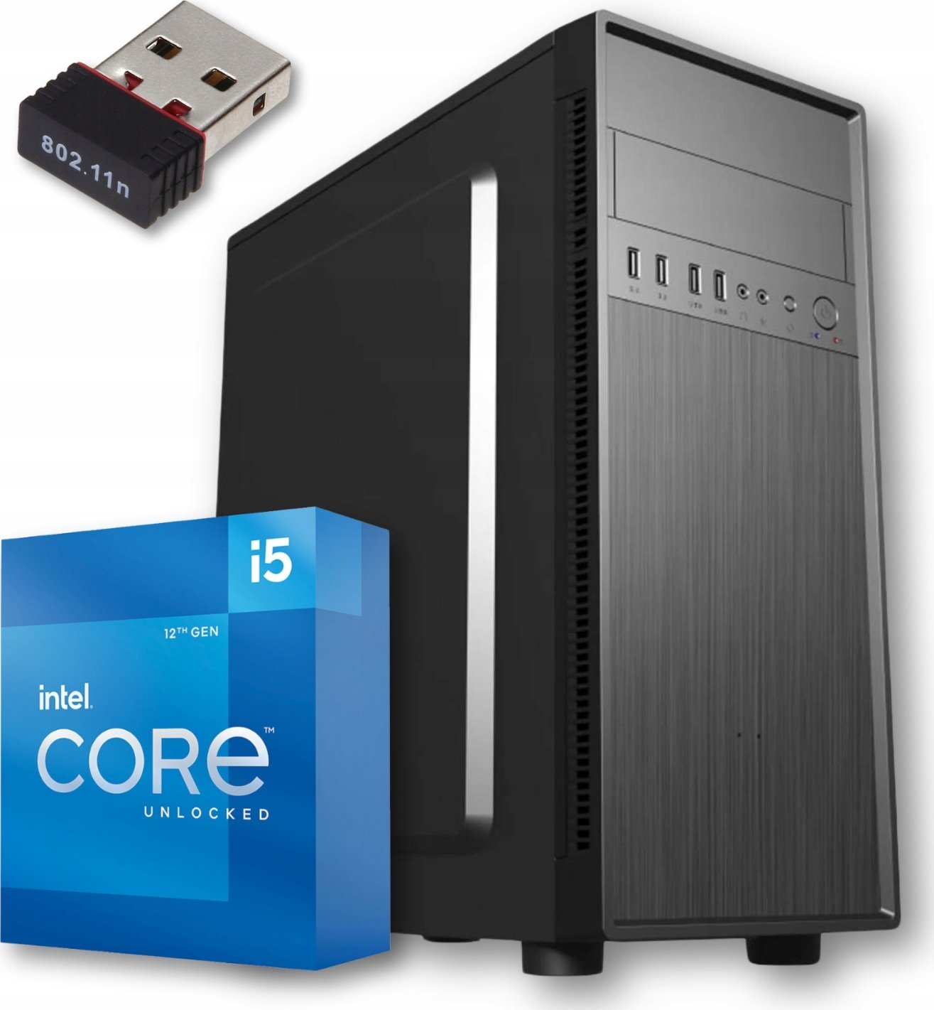 Komputer Pix Protask V3 Intel Core i5 16GB DDR4 256GB SSD DVD Windows 11