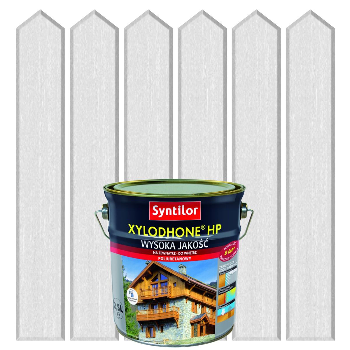 Lazura do drewna XYLODHONE HP 2.5 l Biały SYNTILOR