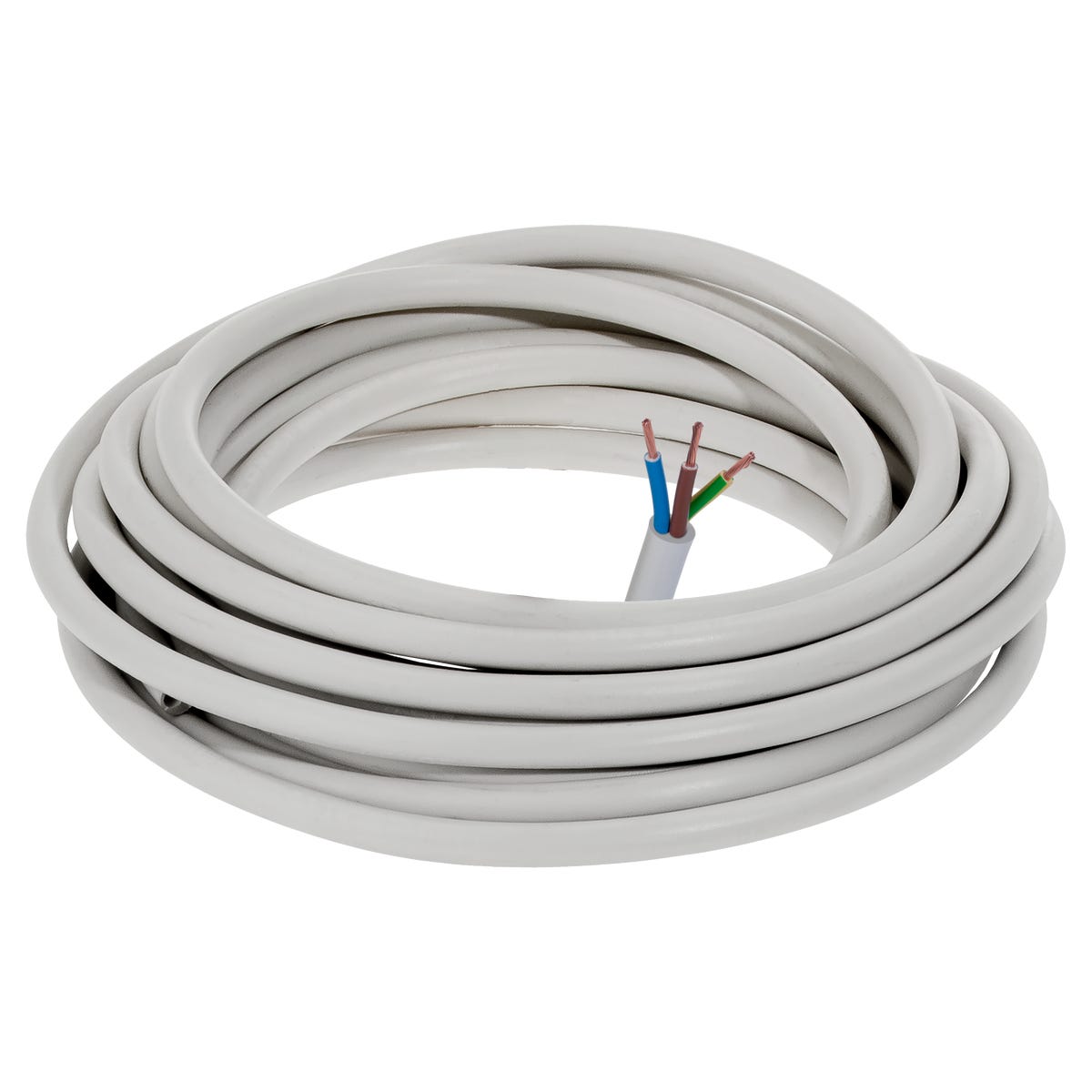 AKS Zielonka Przewód elektryczny OMY 3 X 1.5 H03VV - F 300V 10 metrów
