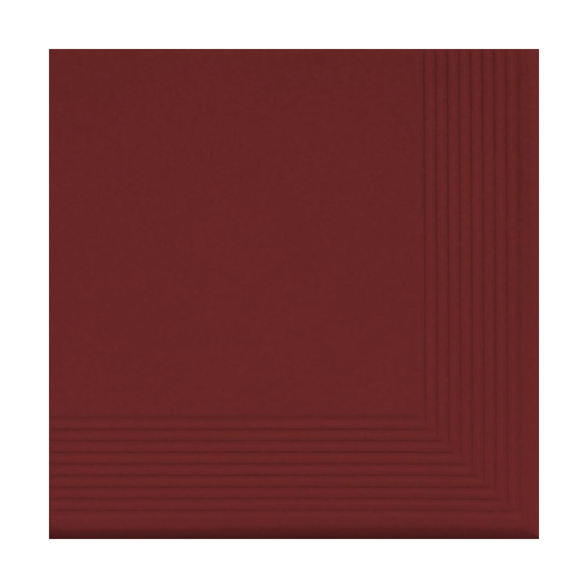 Stopnica klinkierowa narożna ROT 30x30x1.1 cm Cerrad