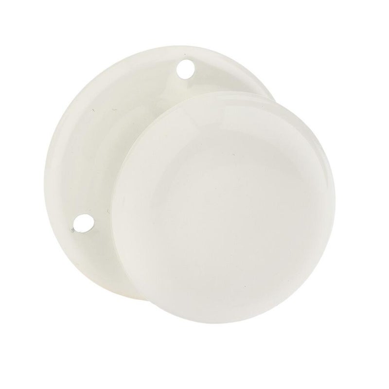 Gałka drzwiowa stała biała