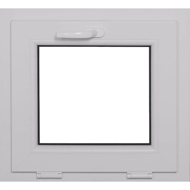 Okno PCV 2-szybowe fasadowe O1 Białe 565x535 mm uchylne do wewnątrz