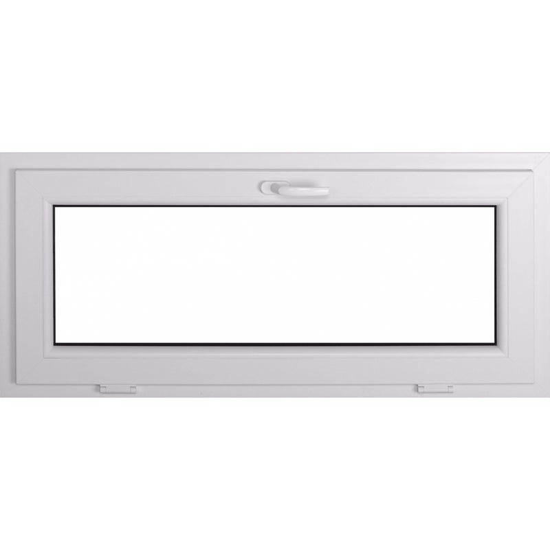 Okno PCV 2-szybowe fasadowe O3 białe 1165x535 mm uchylne do wewnątrz