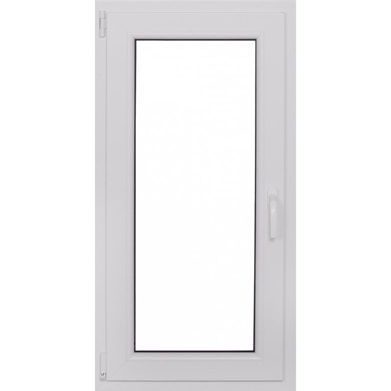 Okno PCV 2-szybowe fasadowe O10 białe 565x1135 mm otwierane do wewnątrz prawe