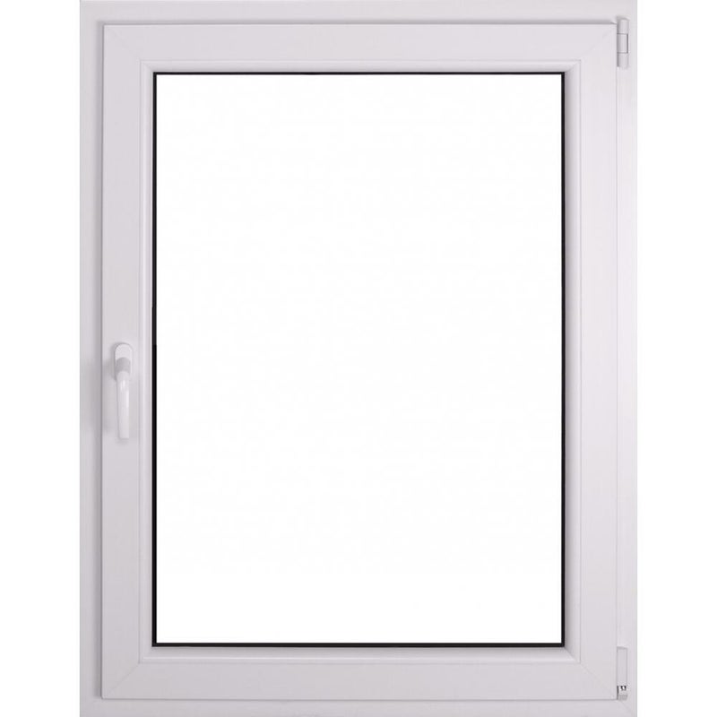 Okno PCV 2-szybowe fasadowe O14 białe 865x1135 mm otwierane do wewnątrz prawe