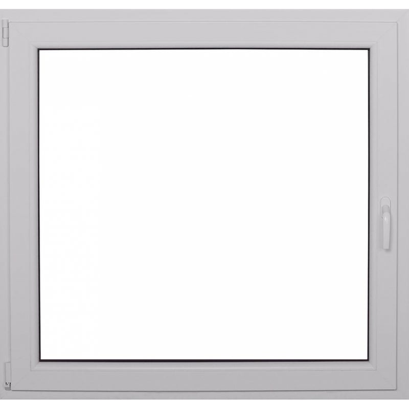 Okno PCV 2-szybowe fasadowe O17 białe 1165x1135 mm otwierane do wewnątrz lewe