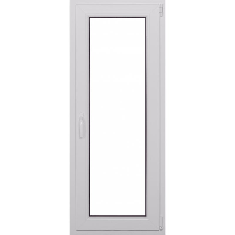 Okno PCV 2-szybowe fasadowe O26 Białe 565x1435 mm otwierane do wewnątrz prawe