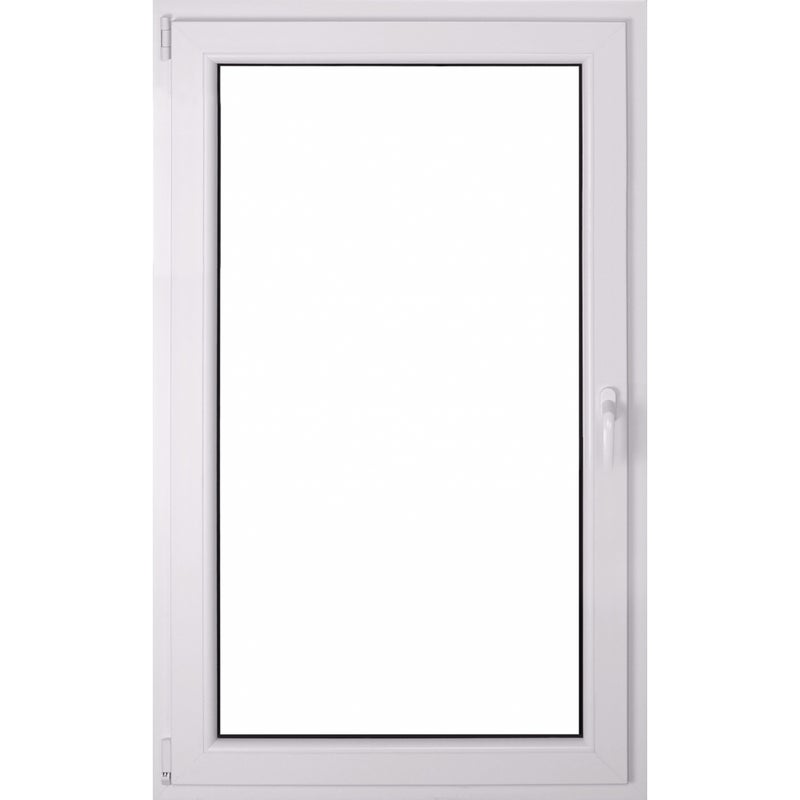 Okno PCV 2-szybowe fasadowe O31 białe 865x1435 mm otwierane do wewnątrz lewe