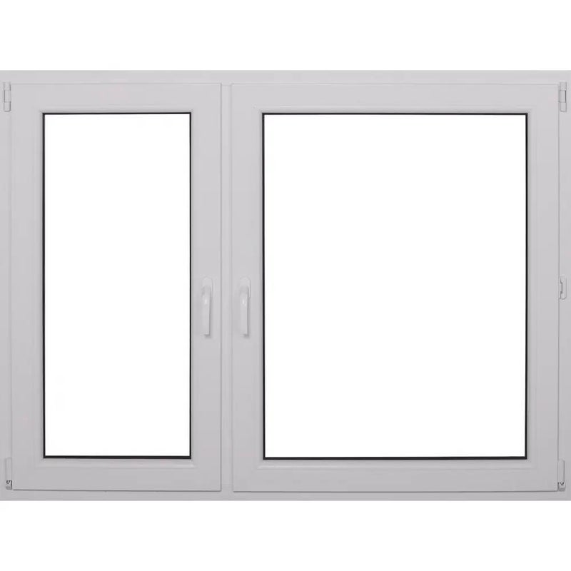 Okno PCV 2-szybowe fasadowe O19 białe 1465x1135 mm otwierane do wewnątrz lewe