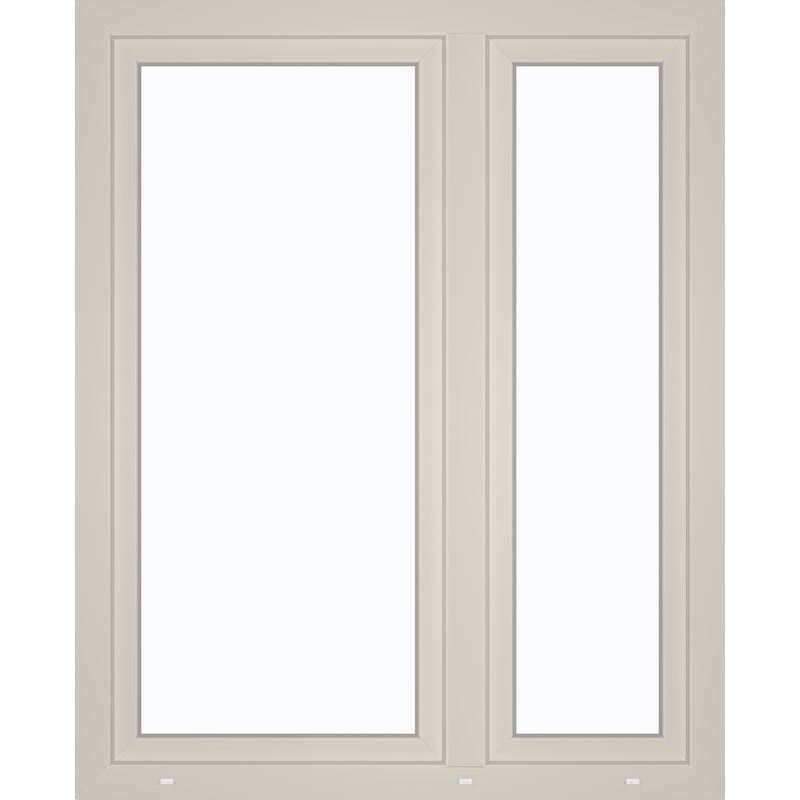 Okno PCV 2-szybowe fasadowe O33 białe 1165x1435 mm otwierane do wewnątrz lewe