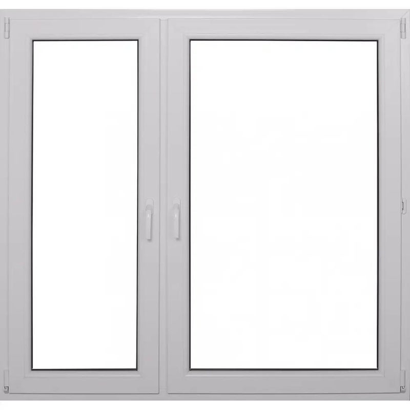Okno PCV 2-szybowe fasadowe O35 białe 1465x1435 mm otwierane do wewnątrz lewe