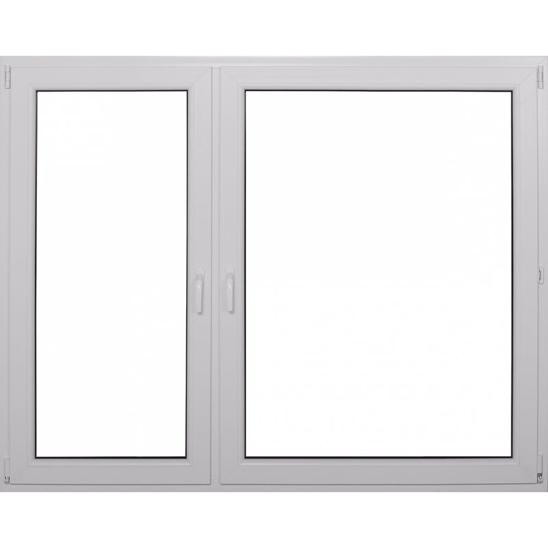 Okno PCV 2-szybowe fasadowe O37 białe 1765x1465 mm otwierane do wewnątrz lewe