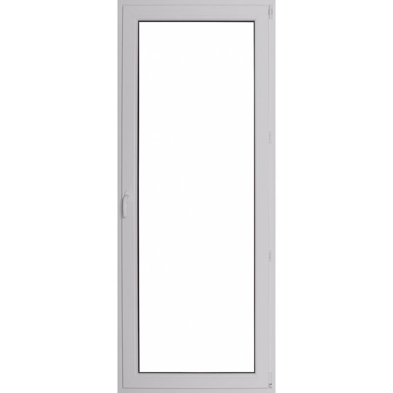 Okno PCV 2-szybowe balkonowe OB5 2 białe 865x2195 mm otwierane do wewnątrz prawe