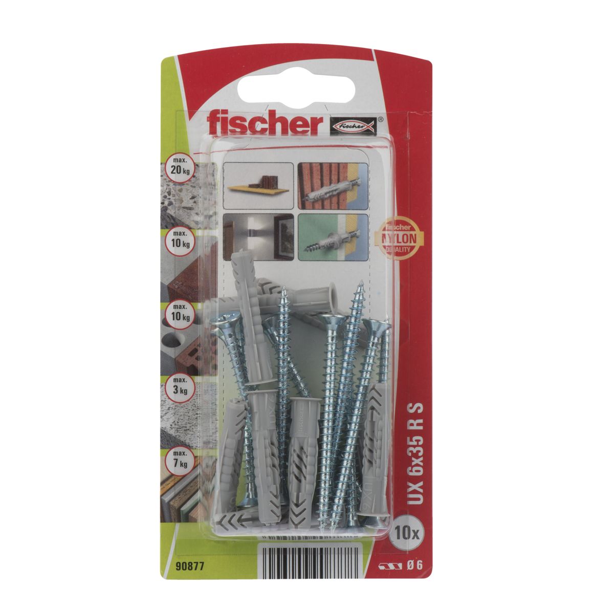 Kołek uniwersalny UX 6 x 35 mm 10 szt. Fischer