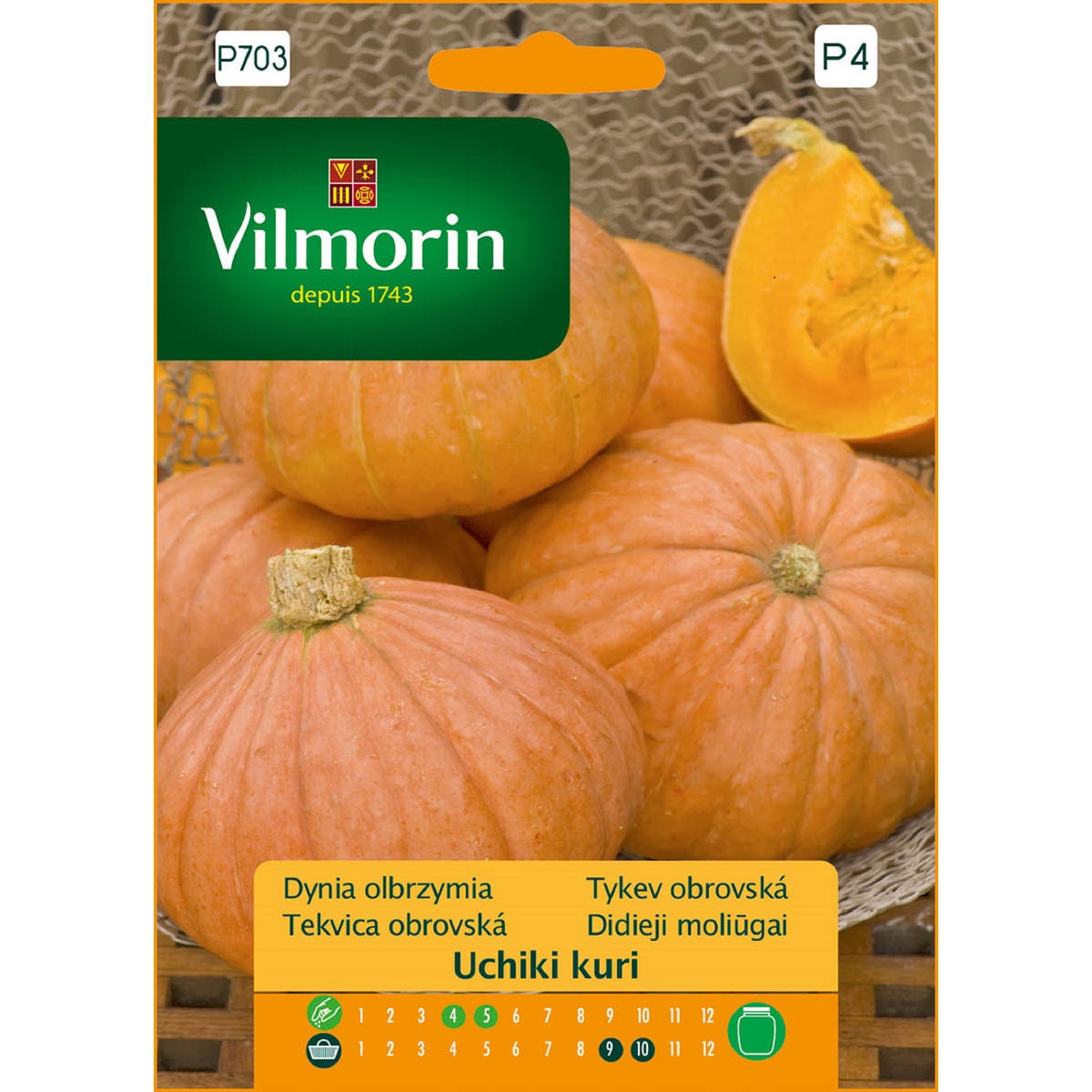 Dynia olbrzymia Uchiki Kuri nasiona Vilmorin