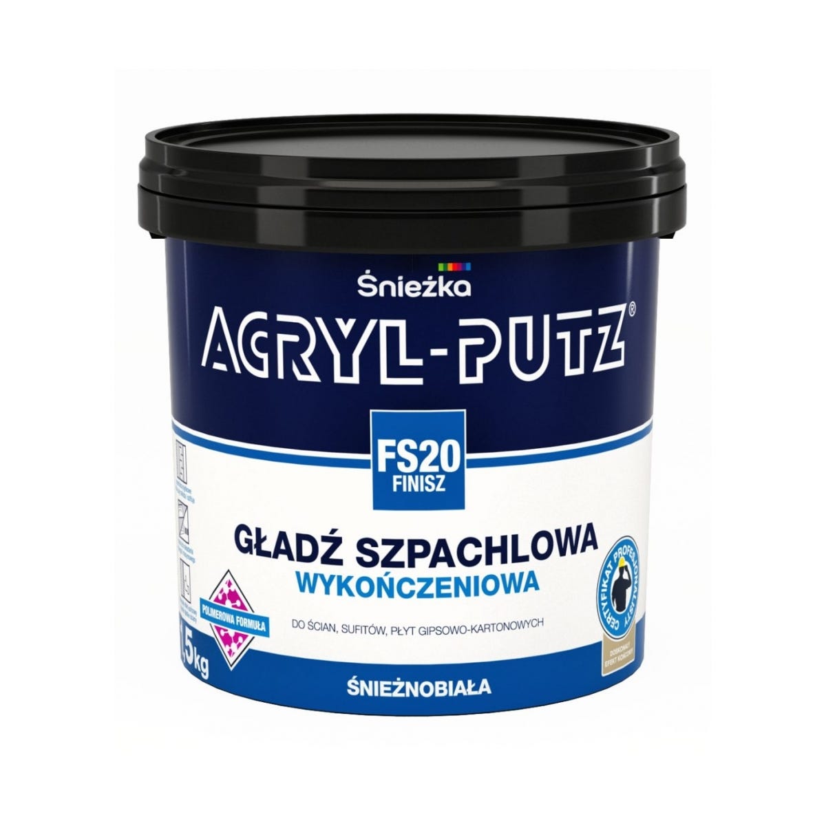Gładź szpachlowa ACRYL-PUTZ FS20 FINISZ 1.5 kg ŚNIEŻKA