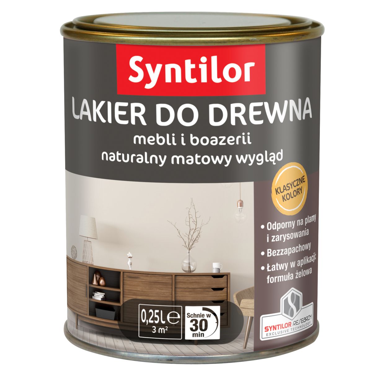 Lakier AQUARETHANE 0.25 l Dąb jasny SYNTILOR
