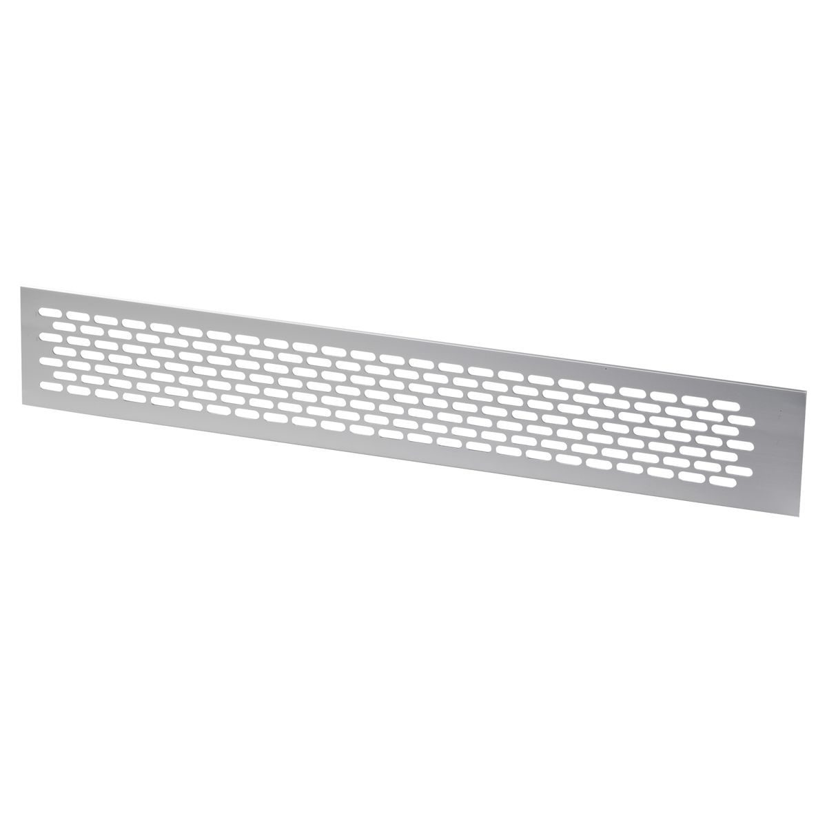 Kratka wentylacyjna do mebli 480 x 80 mm Srebrna GTV