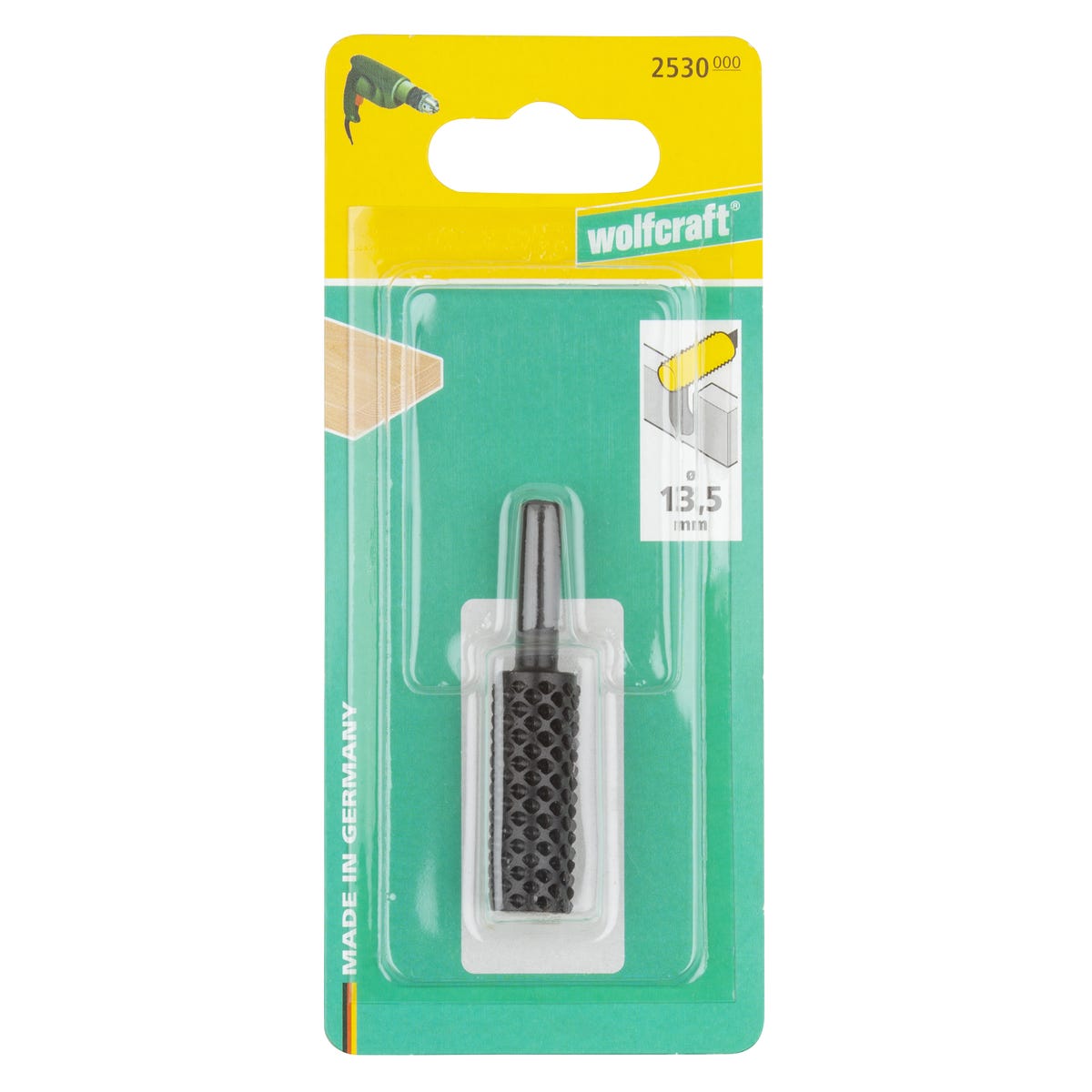 WOLFCRAFT Zdzierak cylindryczny do drewna 13.5x35 mm 2530000