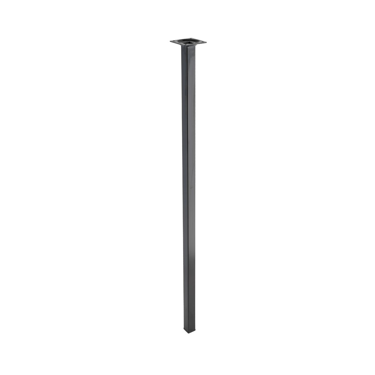 Noga meblowa 2.5 x 2.5 x 80 cm czarna Hettich