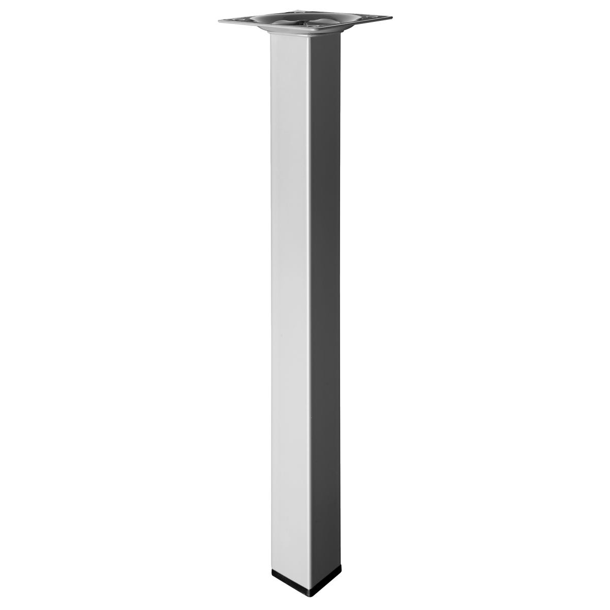 Noga meblowa 2.5 x 2.5 x 30 cm srebrna Hettich