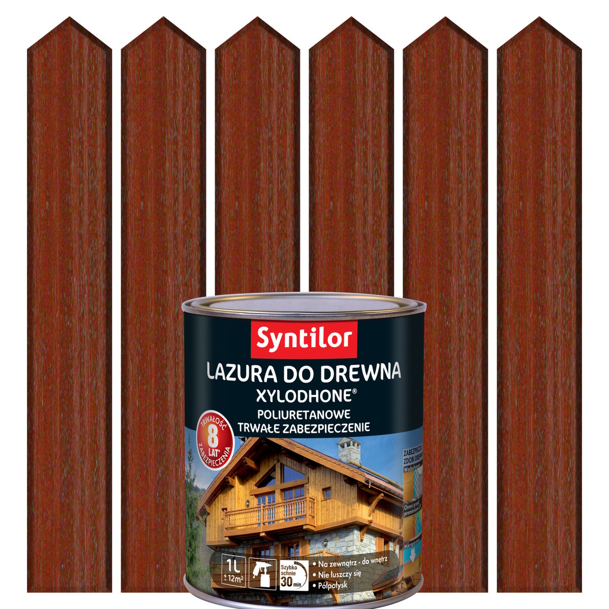Lazura do drewna XYLODHONE HP 1 l Mahoń drewno egzotyczne SYNTILOR