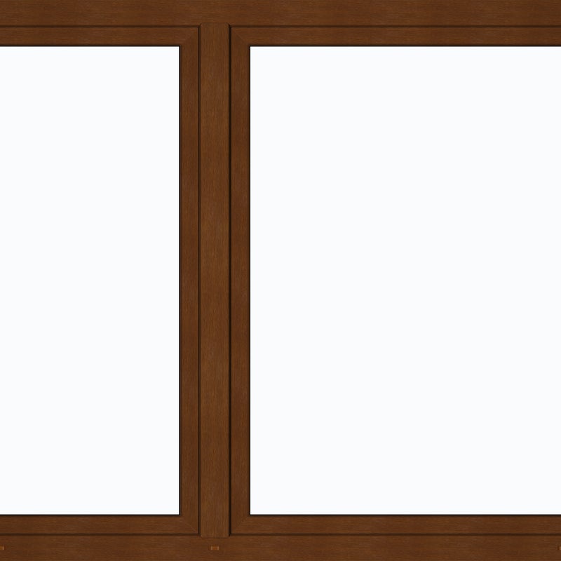 Okno PCV 2-szybowe fasadowe O36 złoty dąb 1765x1435 mm otwierane do wewnątrz prawe