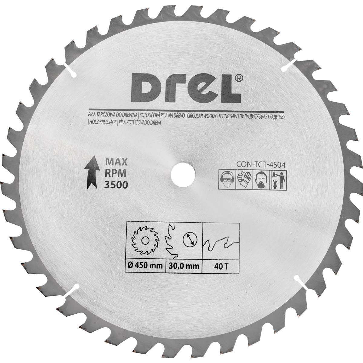 CONDOR Tarcza do pilarki tarczowej 450 mm 40T WIDIA