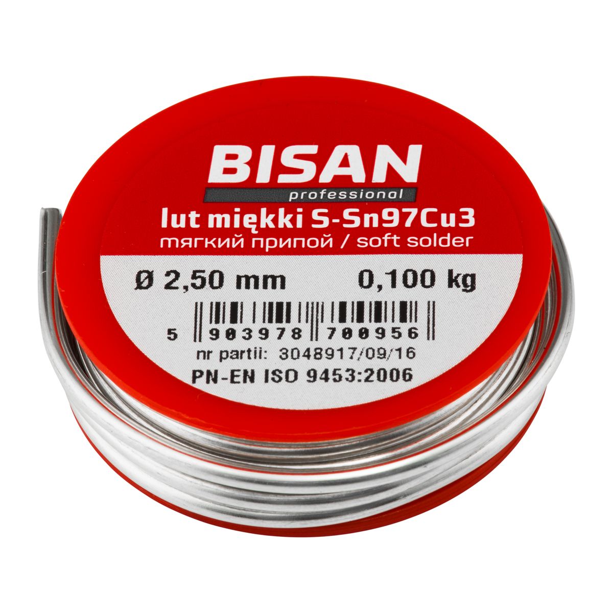 BISAN Rolka drutu lutowniczego 2.5 mm 100 g