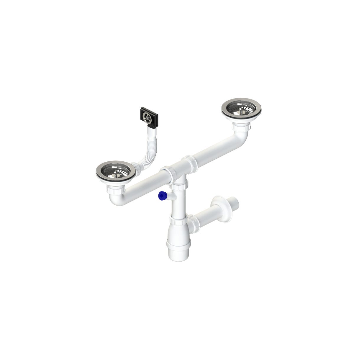 Syfon zlewu 90 mm 2-komorowy INSTADRAIN