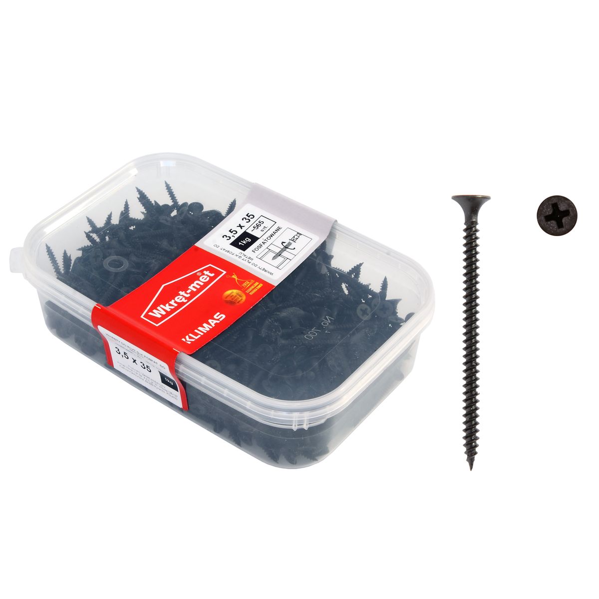 Wkręt do płyt G-K 3.5 x 35 mm 1 kg Wkręt-met