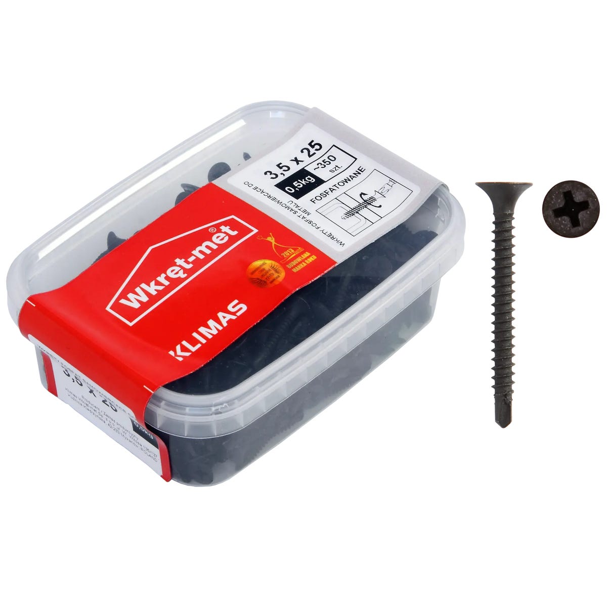Wkręt do płyt G-K 3.5 x 25 mm 0.5 kg Wkręt-met