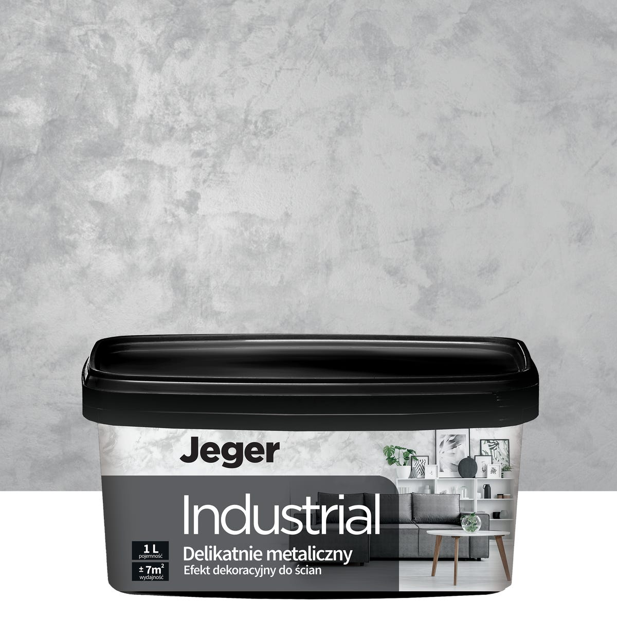 Efekt dekoracyjny INDUSTRIAL 1 l Chrom Efekt metalowy JEGER
