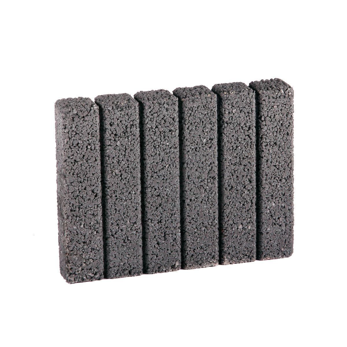 Obrzeże palisadowe grafitowe 37x28x6 cm Baumabrick