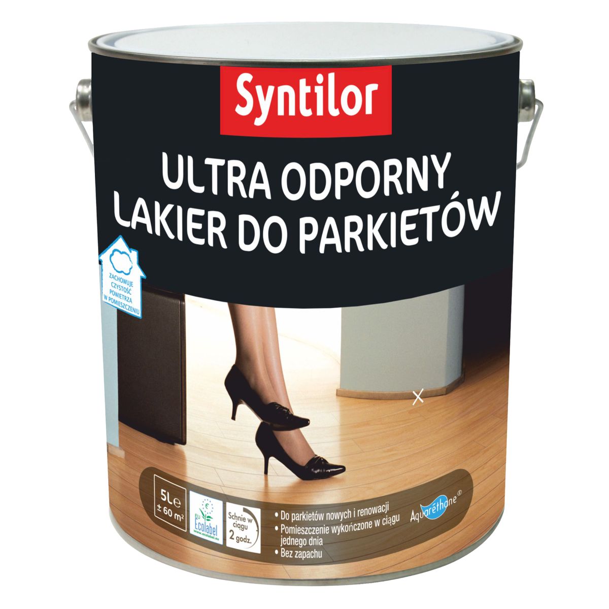 Lakier do parkietu ultra odporny 5 litrów bezbarwny Połysk SYNTILOR